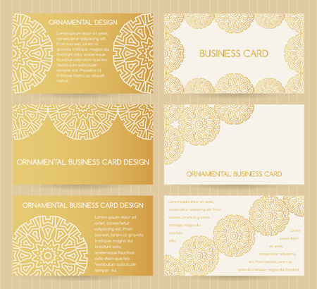 Business cards template setのイラスト素材