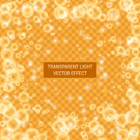 Transparent yellow abstract light effect pattern design.のイラスト素材