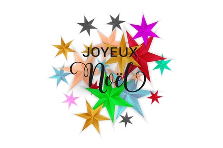 Joyeux Noel Merry Christmas french