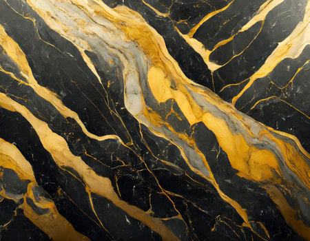 Marble patterned texture background. Marbles of Thailand, abstract natural marble black and goldの素材