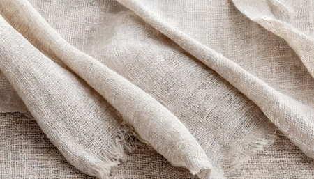 Burlap texture. Linen background. Natural burlap.の素材
