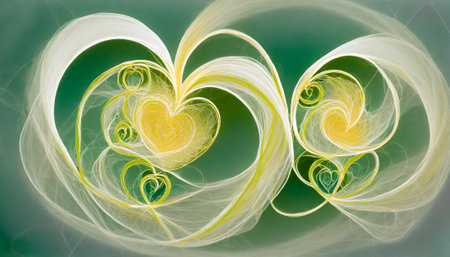 Abstract fractal. Fractal art background for creative design. Decoration for wallpaper, desktop, poster, cover booklet. Print for clothes, t-shirt. Creative illustration for designの素材