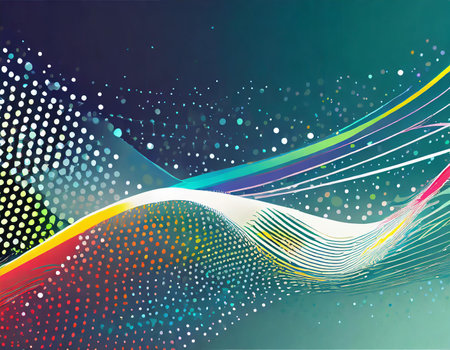 abstract background with dynamic waves. Vector illustration. Eps 10.の素材
