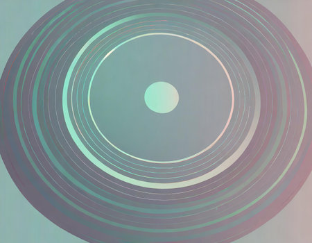 abstract background with circles and lines in retro style, design elementの素材