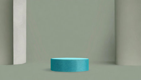 3d rendering of minimal geometric forms. Background for product presentation.の素材