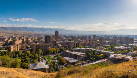 Panoramic view of the city of Salt Lake City, Utahの素材