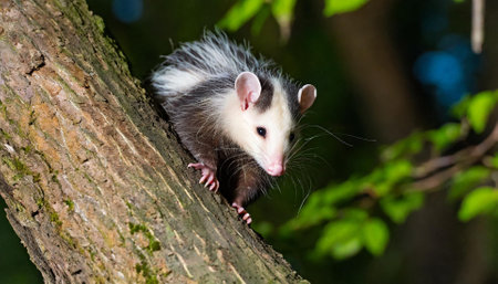 Portrait of a opossum (Opossilidae)の素材