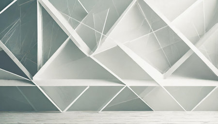 Abstract geometric background. 3D Rendering, 3D Illustrationの素材