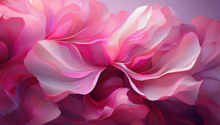 abstract pink gradient flowerの素材