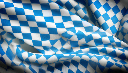 flag of bavaria as the oktoberfest pattern texture backgroundの素材