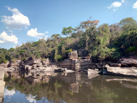 Tiete River seen from the Memorial in Salto / SPの写真素材