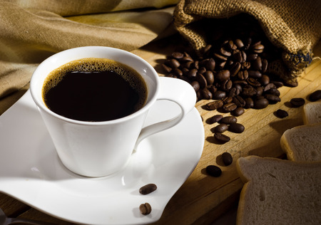 Coffee and Coffee Beansの写真素材
