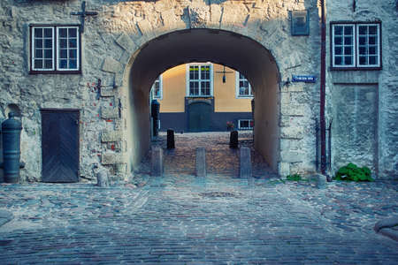 Swedish gate in old Rigaの写真素材