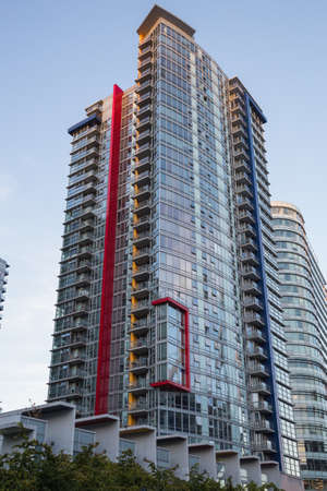 Colorful residential building in Downtown.のeditorial素材