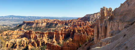 Beautiful Panoramic View of an American landscape during a sunny day. Taken in Bryce Canyon National...