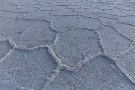 Salt Pan at the Badwater Basin, Death Valley National Park, California, United States.の写真素材