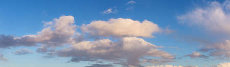 Beautiful Panoramic View of Cloudscape during a colorful winter sunset. Taken on the West Coast of...