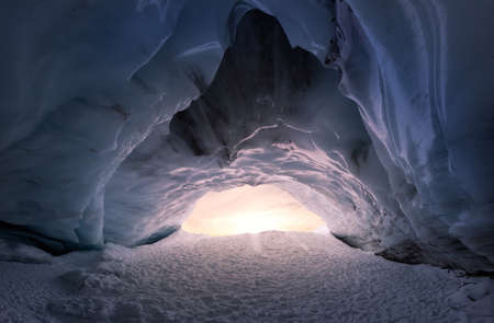 Whistler, British Columbia, Canada. Beautiful View of the Ice Cave in the Alpines on top of...