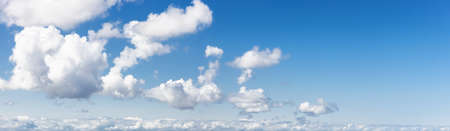 View of Cloudscape during a colorful and sunny spring day. Taken on the West Coast of British...