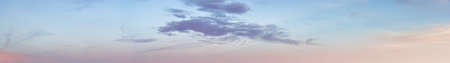 Beautiful Panoramic View of colorful cloudscape during dramatic sunset. Taken in Vancouver, British...