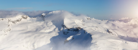 Canadian Mountain Landscape. Nature Background. Squamish, British Columbia, Canada. Aerialの写真素材