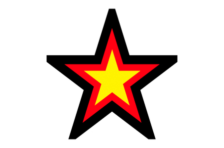 star pic in the color of germanyの写真素材