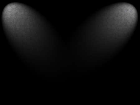 two spots of light checkered black backgroundの写真素材