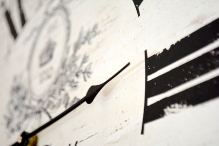 old watch from the side close up photoの写真素材