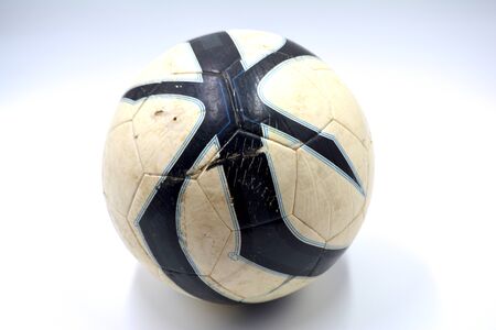 Football close up on a white background photoの写真素材