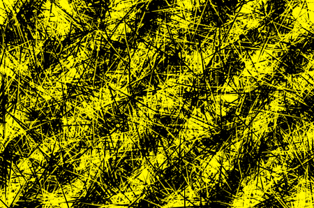 Yellow and black striped abstract background illustrationの写真素材