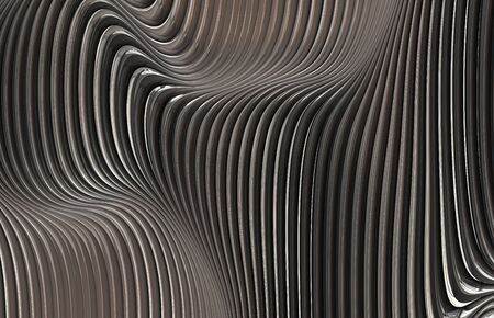 Futuristic abstract metal steelの写真素材