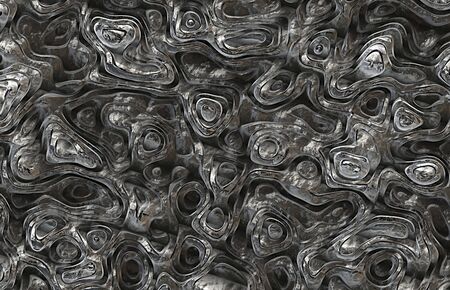 Futuristic abstract metal steelの写真素材