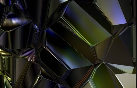 Abstract metal glass shardsの写真素材