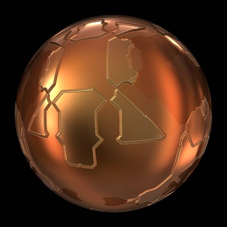 Structured abstract 3d sphereの写真素材