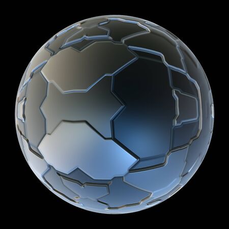 Structured abstract 3d sphereの写真素材