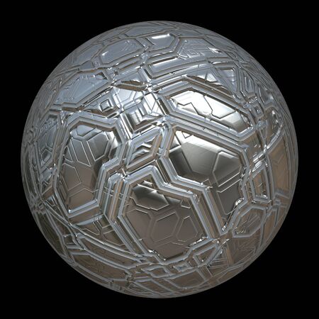 Futuristic 3d globe sphereの写真素材