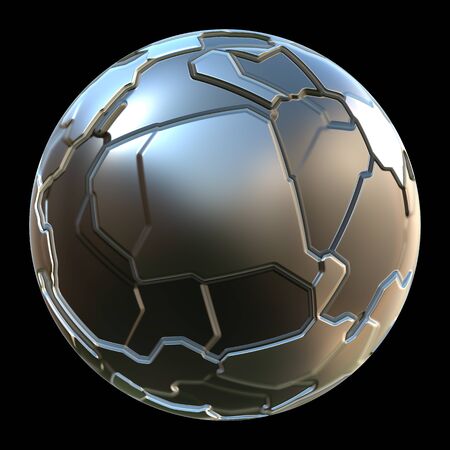 Futuristic 3d globe sphereの写真素材