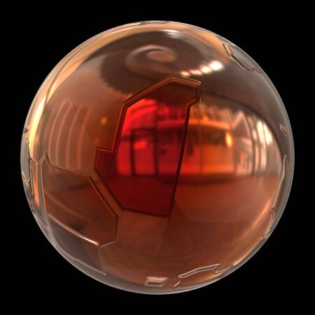 Futuristic 3d globe sphereの写真素材