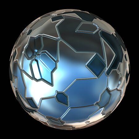 Futuristic 3d globe sphereの写真素材