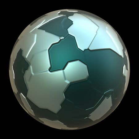 Futuristic 3d globe sphereの写真素材