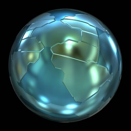 Futuristic 3d globe sphereの写真素材
