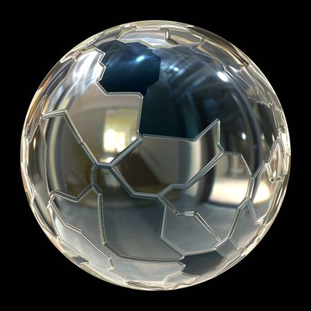 Futuristic 3d globe sphereの写真素材