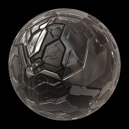 Futuristic 3d globe sphereの写真素材