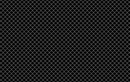 Chainlink fence on blackの写真素材