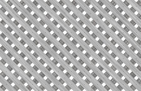 Wooden lattice fenceの写真素材