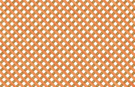 Wooden lattice fenceの写真素材