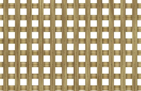 Wooden lattice fenceの写真素材