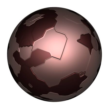 Futuristic 3d sphere isolatedの写真素材