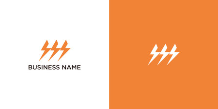 Modern and elegant letter M initials electric logo designのイラスト素材