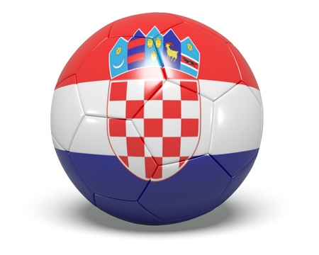 Soccer Ball - Croatiaの写真素材